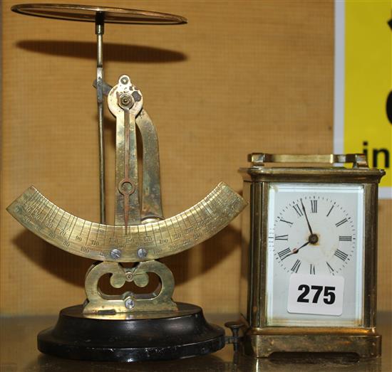 Carriage clock & scales